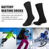 Battery Heated Socks for Cold Weather - Electric Foot Warmer for Hunting, Skiing, Camping (1 Pair, Includes 3 Batteries)
