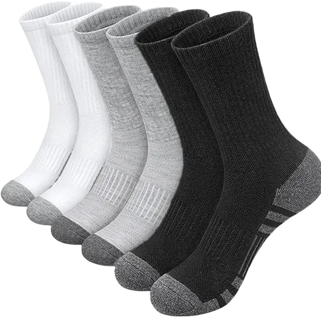 Anti Bacterial Breathable Skin-Friendly Men′s Fashion Cotton Ankle Crew Running Jogging Sports Terry Cushion Sock