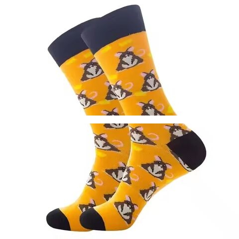 Manufacturer Custom Funny Dress Crew Socks Novelty Funky Cool Winter Socks Colorful Patterned Fun Socks