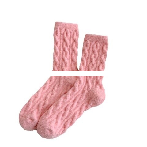 New Autumn And Winter Socks Women s Socks Plus Velvet Thick Warm Sleeping Socks Floor Crew Socks For Wholesale