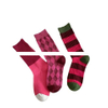 Custom Rose Pink Crew Socks Red Girl Diamond Socks Comfortable Double Needle Women s Socks