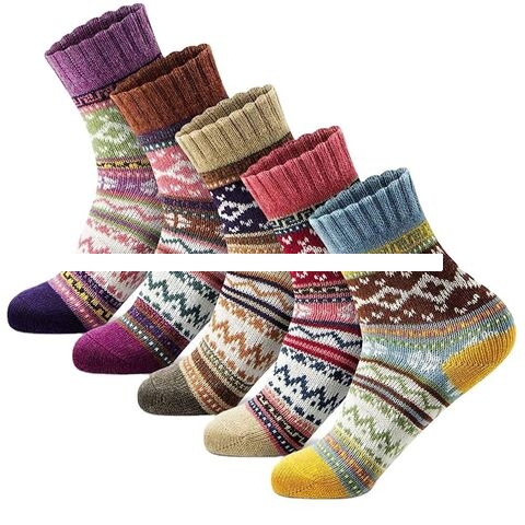 Wholesale Women s Socks Warm Thick Soft Wool Socks Christmas Gift Cozy Crew Socks for Women
