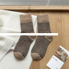 Autumn and winter thick socks, children s mid tube socks, striped long socks