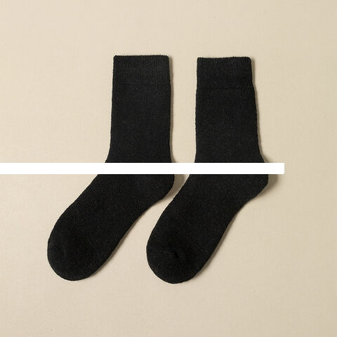 Woolen socks, thickened socks, men s mid length socks, winter warm woolen loop socks, men s and women s winter styles