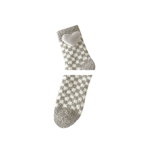 Supplier Keep Warm Crew Socks Indoor House Coral Socks Fuzzy Socks Can Custom Colour For Women