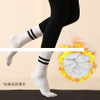 Factory Winter Thicker Terry Cotton Anti Slip Sustainable Two Strips Middle Tube Black Athletic Sports Socks