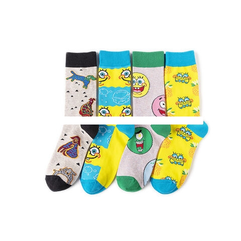 Hot seller Children s socks elastic cartoon multicolor unisex crew socks