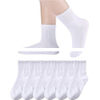 Kids Athletic Crew Socks Boys Girls Cotton School Uniform Casual Basic Socks Pairs