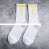 Best selling Personality Cozy Warm Hip Hop Street Style Custom Letter Socks logo Ribbed Crew socks