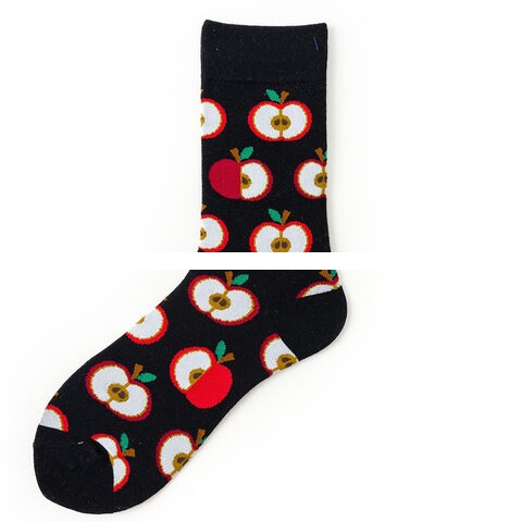 Casual Designer Socks for Men and Women Breathable and Lightweight Cotton Hot Sox Women s Apples Crew Socks knee high sock