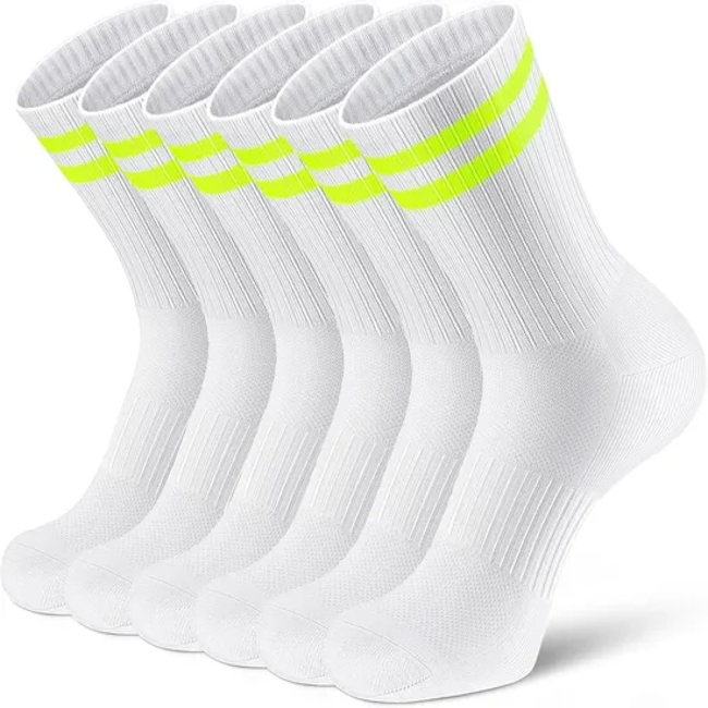 Extra Long Football Socks Men White Soccer Socks Knee High Athletic Compression Socks