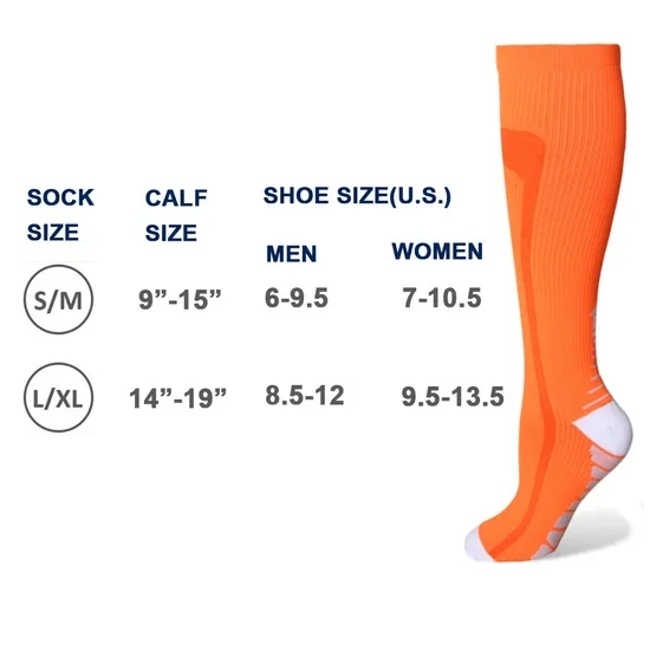 Brothock Medical Compression Stockings Explosive Sport Soccer Socks Non-Slip Outdoor Cycling Presure Elasticity Running Socks