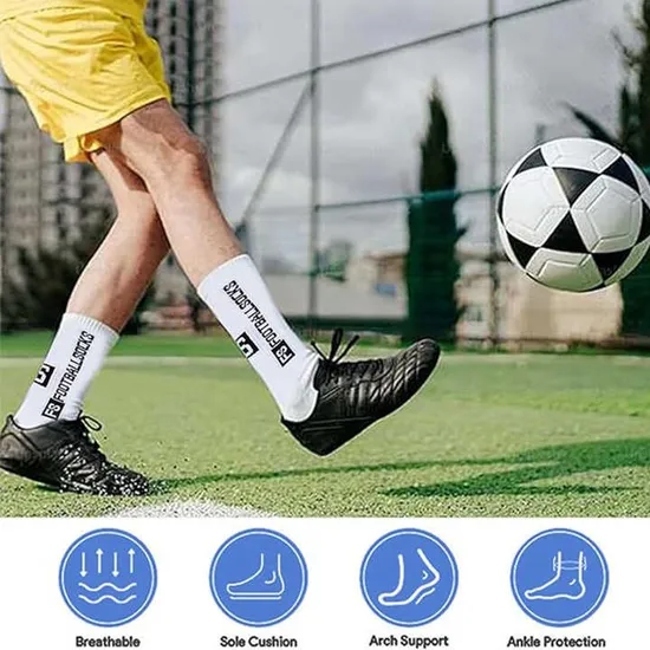 High Quality Hot Sale Adult Breathable Soccer Socks Popular Compression Grip