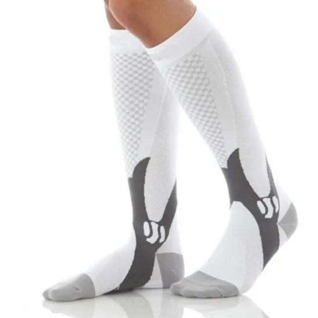 Sports Running Football Unisex Men Women Leg Support Stretch Magic Compression Socks