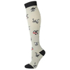 OEM New Fashion Customized Knitted Embroidered Compression Sock