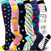Custom Design Unisex Cotton Compression Socks Fancy Calcetin Cycling Sport Athletic Custom Compression Socks