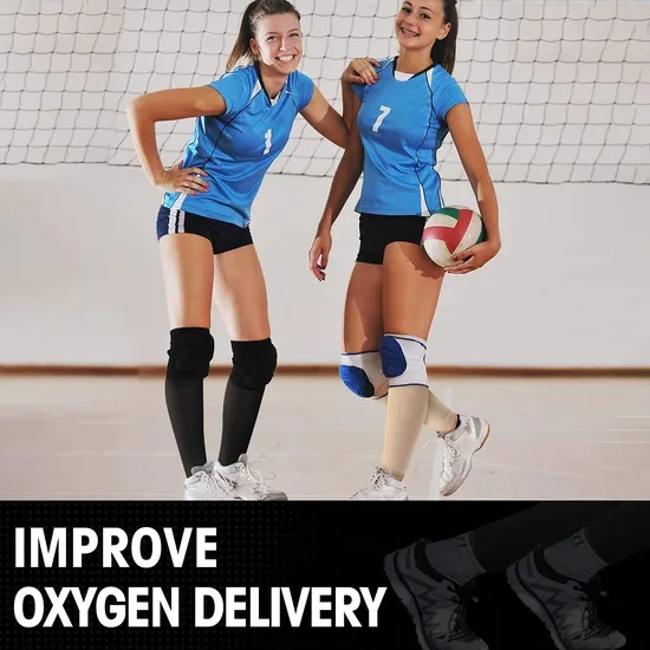 Private Label Nursing Stocking Scrunch Calf Sleeves Moderate Edema Recovery Medical Compression Socks for Women