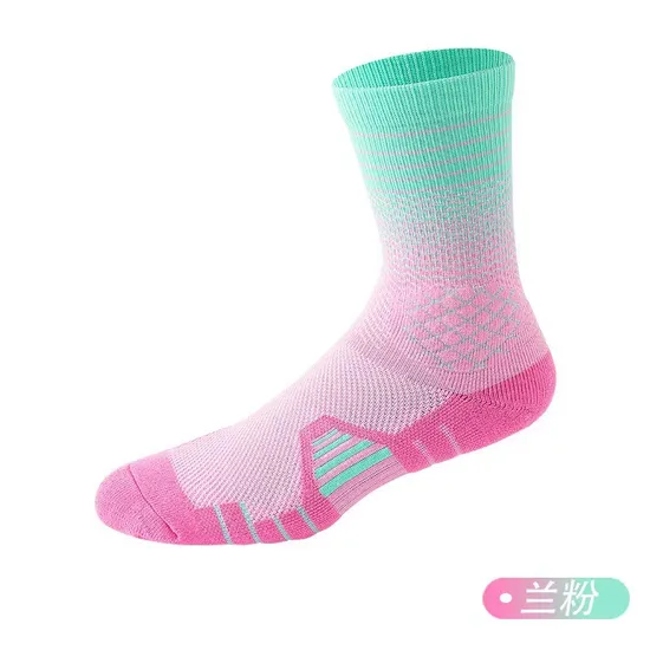 Sports High Basketball Durable Non-Slip Knitting Breathable Comfortable Quick-Drying Ankle Compression Socks