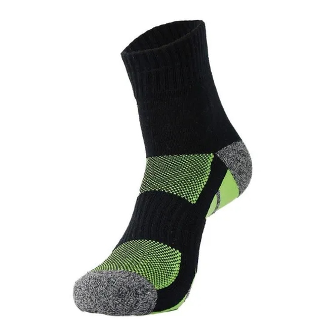Men Unisex Wholesale Custom Cotton Antimicrobial Silver Compression Short Socks