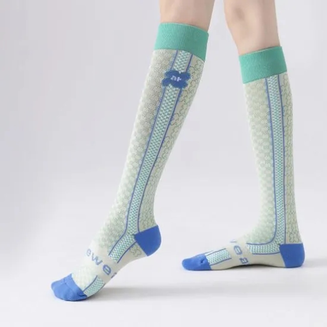Fashion OEM Nylon Men Knee High Cycling Compression Sport Socks