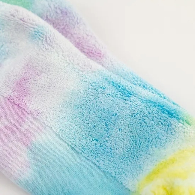 Unisex Men Women Wholesale Compression Cotton Silver Diabetic Tie Dye Socks