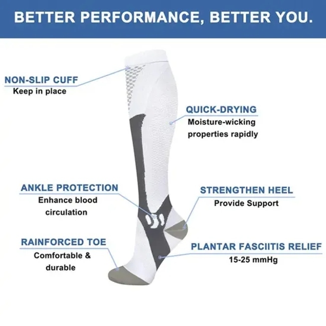 Compression Socks for Women and Men Comfortable Fit