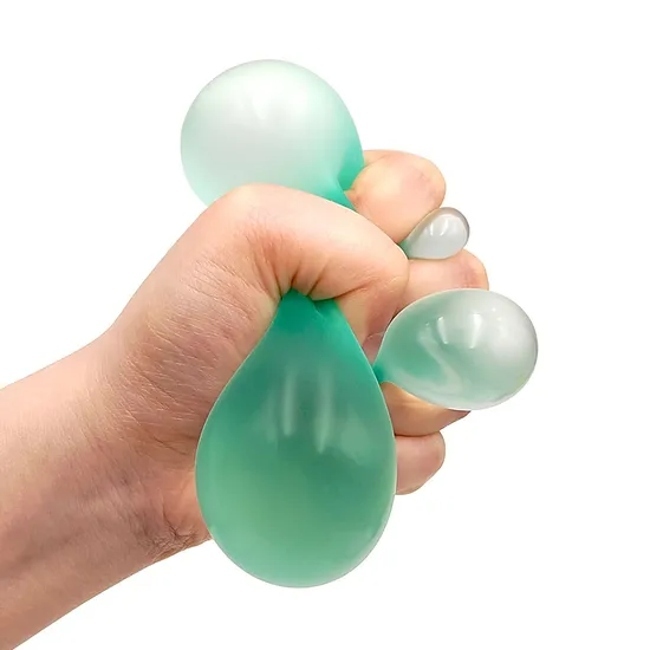 2.4" Malt Sugar Stress Ball Filled Relaxing Sensory Fidget Squeeze Toy, Hand Exercise Balls Gift (6 Colors)