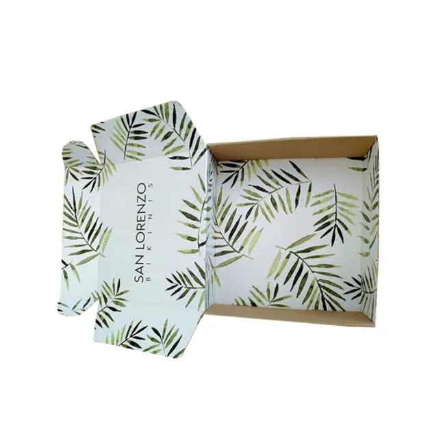 Custom Logo Printed Corrugated Paper Mailer Box for Apparel Underwear Socks Cosmetic Clothing