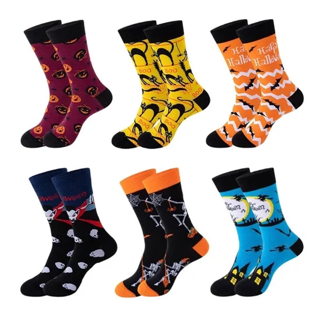 Customize All Sorts of Fashion Sock Cartoon Sock Halloween Sock in Many Designs, Colors and Material