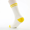High Quality Jacquard Embroidery Logo Classic Stripe Athletic Cotton Crew Custom Socks