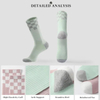 Custom Men Checkerboard Athletic Calf Breathable Cushion Crew Cotton Socks