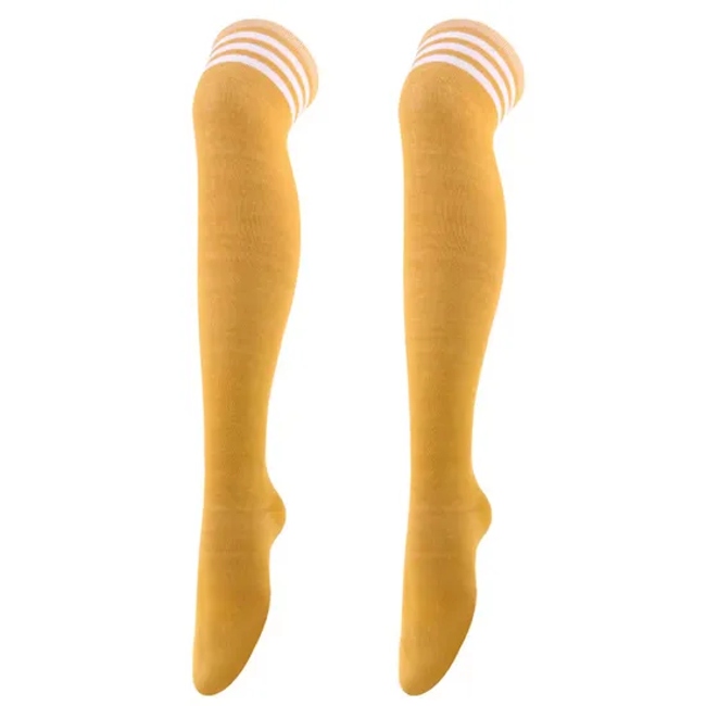 Free Sample Hot Sales High Socks Stripes Pattern Womens Custom Cosplay
