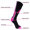 Pink Ribbon Elite Breathable Anti-Slip Basketball Sport Crew Socks