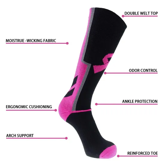 Pink Ribbon Elite Breathable Anti-Slip Basketball Sport Crew Socks
