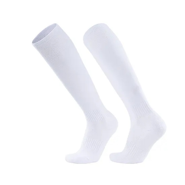 Custom Logo Upgraded Sporty Anti Slip Football Sock Long High Quality Sporty Knee High Grip Compression Soccer Socks