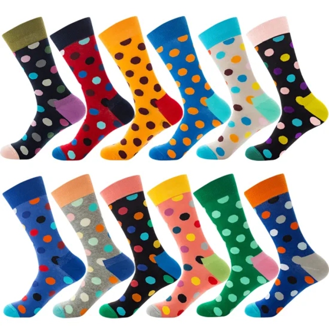 Wholesale Funny Crazy Designer Socks Cool Funky Fashion Custom Logo Cotton Novelty Socks Fancy Sox Tube Crew Happy Dress Socks