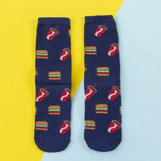 Wholesale High Quality Cotton Customised Colorful Funny Men Crew Fashion Socks