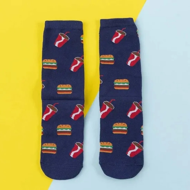Wholesale High Quality Cotton Customised Colorful Funny Men Crew Fashion Socks