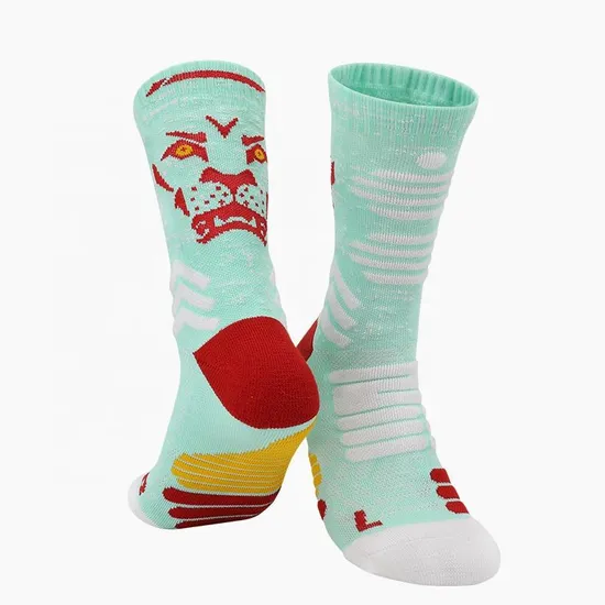 Manufacturer Wholesale Custom Logo Socks Men Kids Compression Sox Sports Basketball Meias