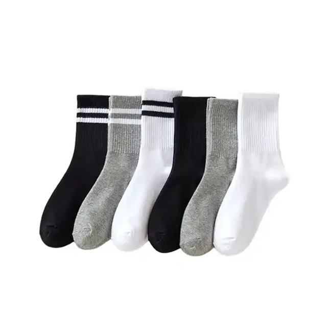 MID-Calf Versatile Striped Sports Socks Men Women Spring Summer Autumn Wholesale