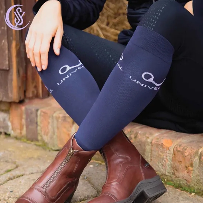 Wholesale High Quality Equestrian Sports Teen Tube Socks Custom Happy Casual Cotton Socks