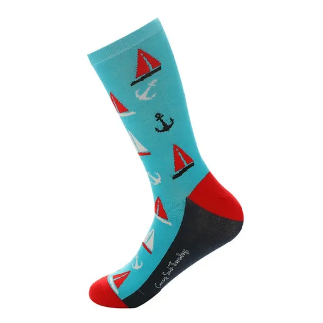 Custom Made America Style Cotton Fashion Men Crew Dress Socks Mens Funky Stylish Socks