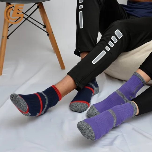 Wholesale Custom Comfort Breathable Sports Towel Bottom Compression Socks Unisex