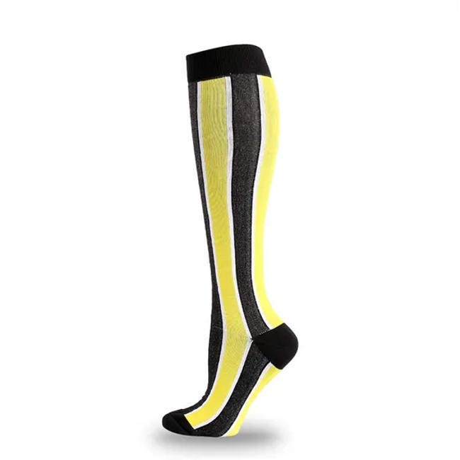 White Men Anti Bacterial Compression Running Fashion Socks Sport Socks