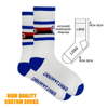 Basketball Compression Socks Low MOQ Custom Logo Sports Socks Custom Logo
