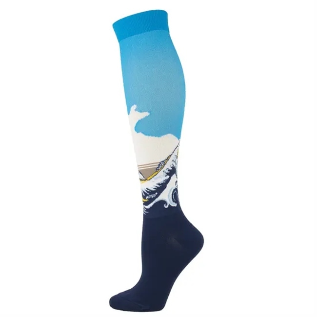 Hot Sox Womens Artist Portrait Series Novelty Fashion Casual Crew Socks