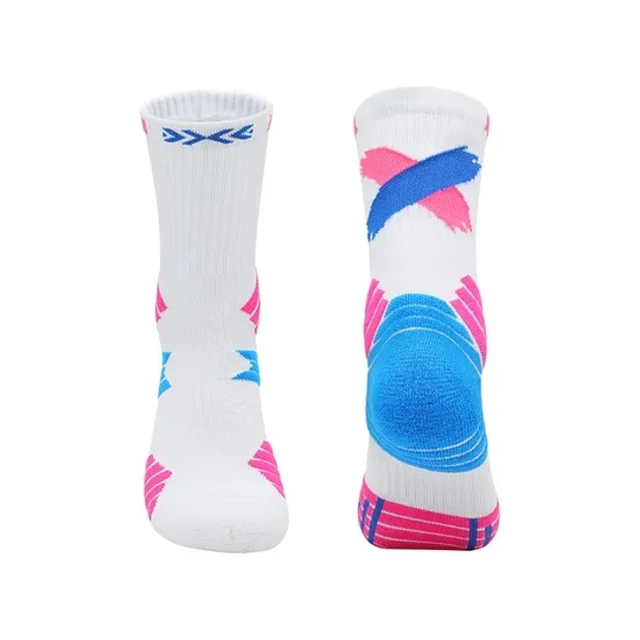 Gy9-3368#Multicolor Sports MID-Tube Basketball Socks for Adults
