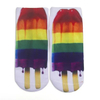Funny Flip Flop Socks 3D Pattern Socks Sandal Socks Low Cut Ankle Silly Socks