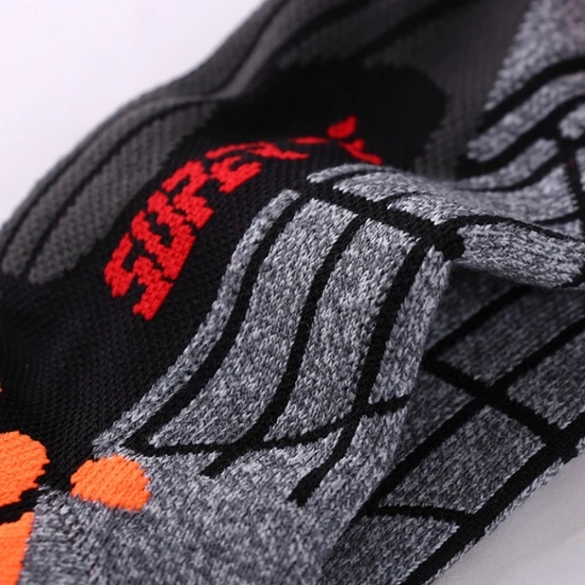 Wholesale Custom Cotton Compression Heart Print Hot Unisex Sports MIDI Socks