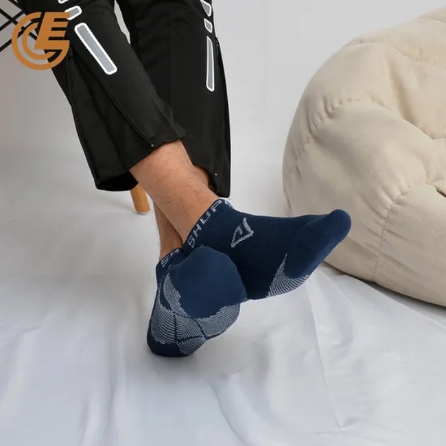 Factory Breathable Athletic Cotton Soft Low Cut Sports Socks Compression Running Sock